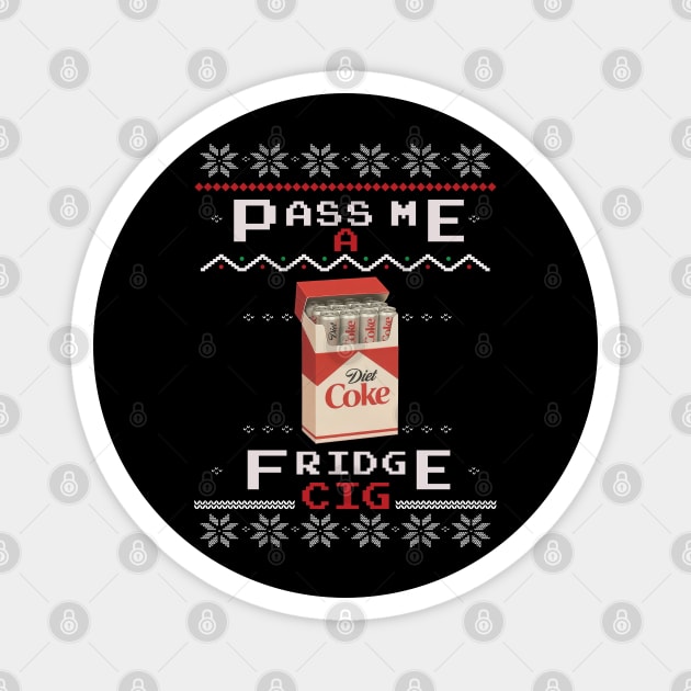 Diet Coke Fridge Cig – Vintage Ugly Christmas Design Magnet by Shit Post Hero